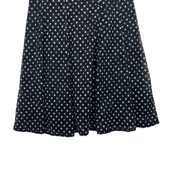 TERRA NOSTRA Polka Dot Dark Navy Blue dress SZ MED - Picture 8 of 12